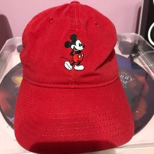 Disney Mickey Red Hat Dad Cap
